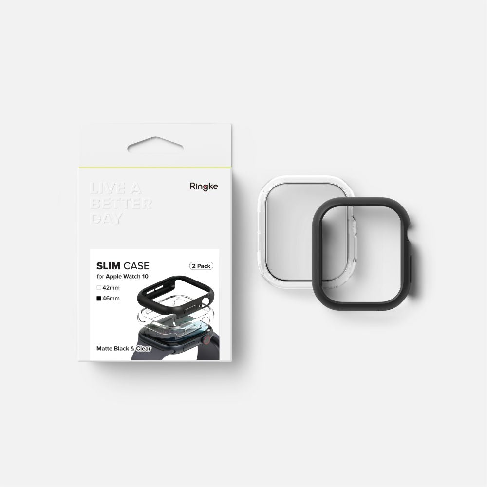 Ringke Slim dėklai Apple Watch 10 46 mm (2 vnt.) -- Apple Watch 10 46 mm