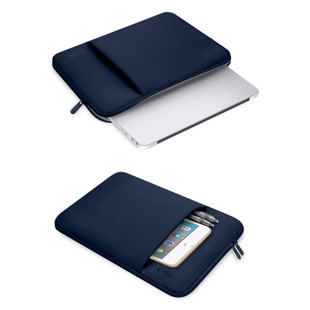Tech-Protect Neoprene nešiojamojo kompiuterio dėklas 15-16" - tamsiai mėlynas -- Laptop Bags