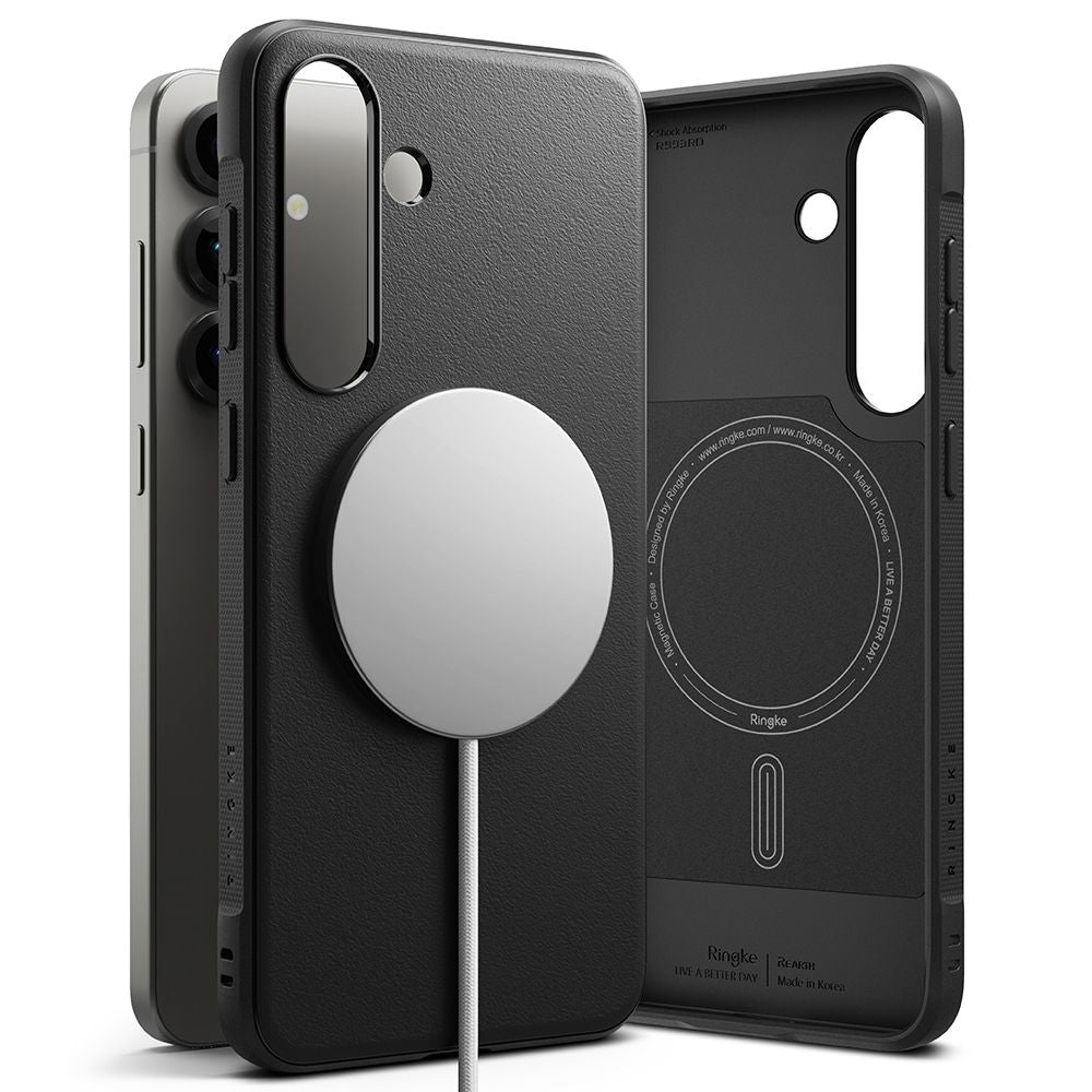 Ringke Onyx MagSafe dėklas Galaxy S25+ – juodas -- Samsung Galaxy S25+