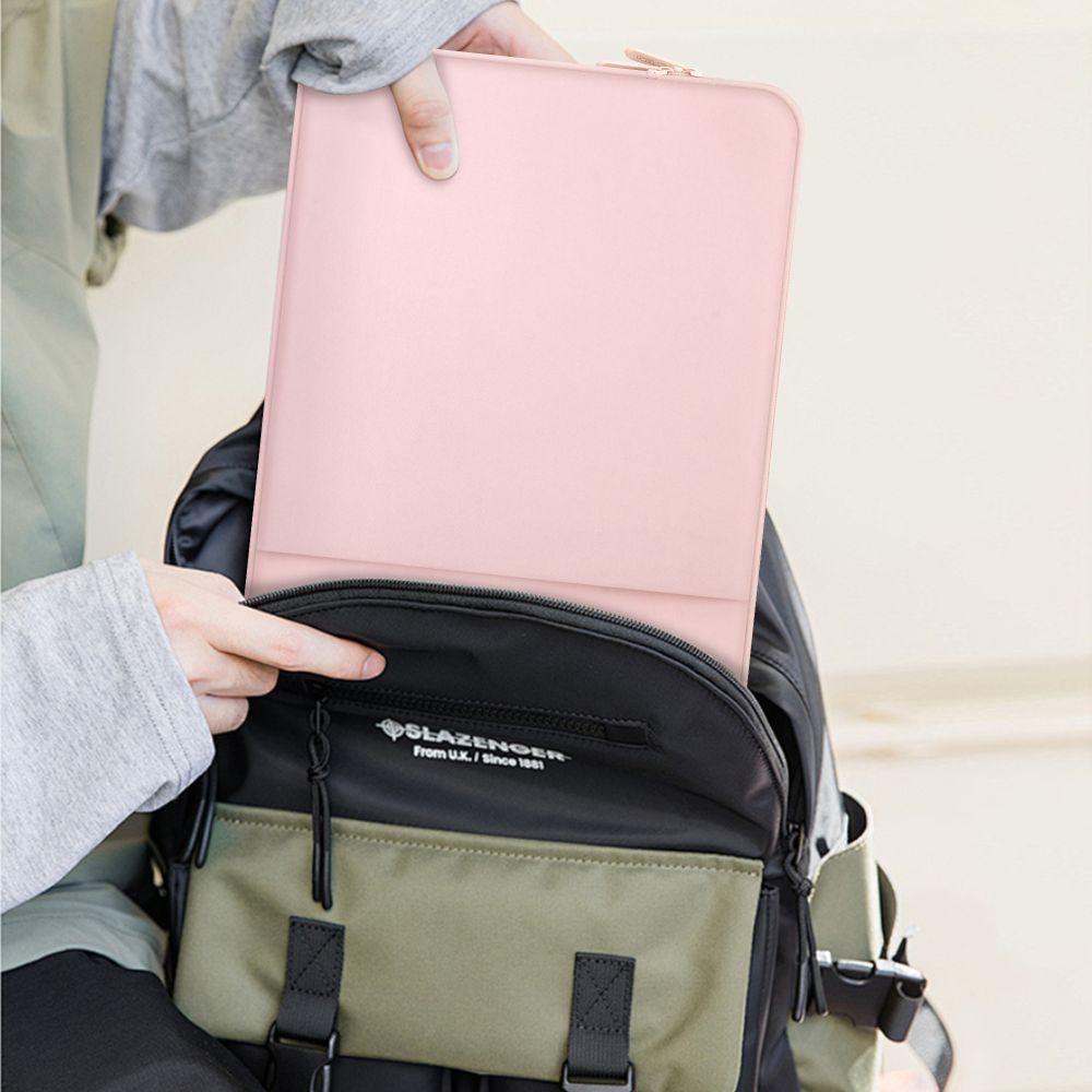 Tech-Protect Neoprene nešiojamojo kompiuterio dėklas 15-16" - Rožinis -- Laptop Bags