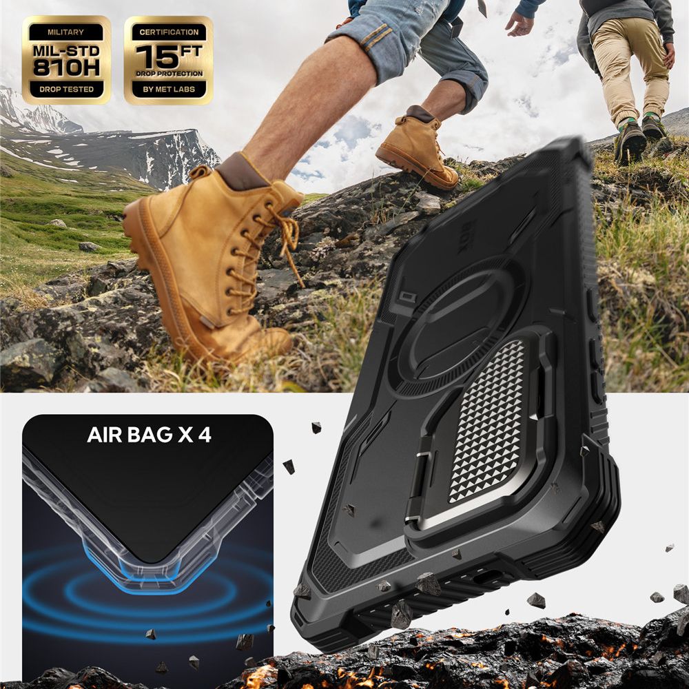 Supcase ArmorBox MagSafe dėklas Galaxy S25 Ultra – juodas