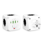 Tech-Protect PCL3x4 maitinimo ilgintuvas, 2x USB-A, 2x USB-C, 3x AC Type Schuko - baltas -- Cell phone cables