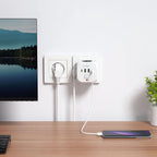 Tech-Protect PCL3x4 maitinimo ilgintuvas, 2x USB-A, 2x USB-C, 3x AC Type Schuko - baltas -- Cell phone cables