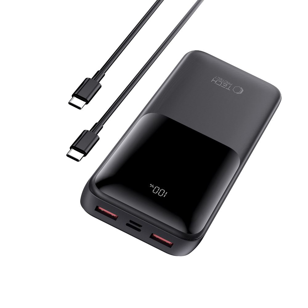 Tech-Protect Išorinė baterija PB02 20000mAh 22.5W - juodas -- Powerbanks