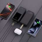 Tech-Protect Išorinė baterija PB03 30000mAh 22.5W - juodas -- Powerbanks