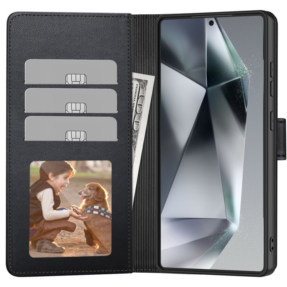 Tech-Protect piniginės dėklas, skirtas Motorola Moto G15 / G15 Power – juodas -- Motorola Moto G15 / Motorola G15 Power
