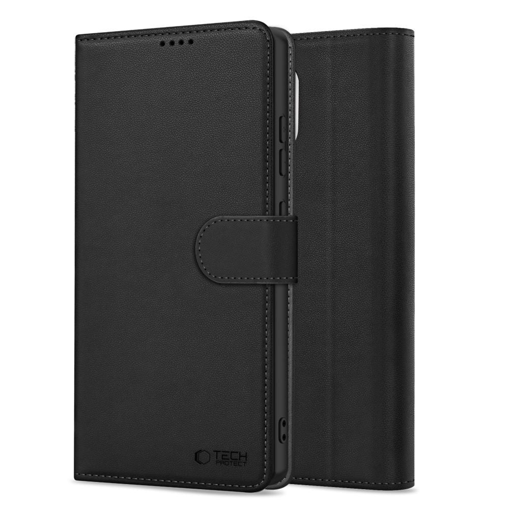 Tech-Protect piniginės dėklas, skirtas Motorola Moto G15 / G15 Power – juodas -- Motorola Moto G15 / Motorola G15 Power