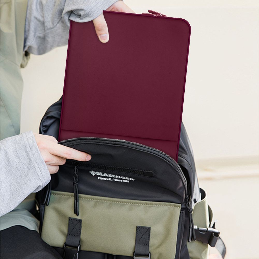 Tech-Protect Neoprene nešiojamojo kompiuterio dėklas 15-16" - Bordo -- Laptop Bags