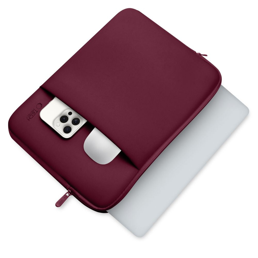 Tech-Protect Neoprene 14" nešiojamojo kompiuterio dėklas - Bordo -- Laptop Bags