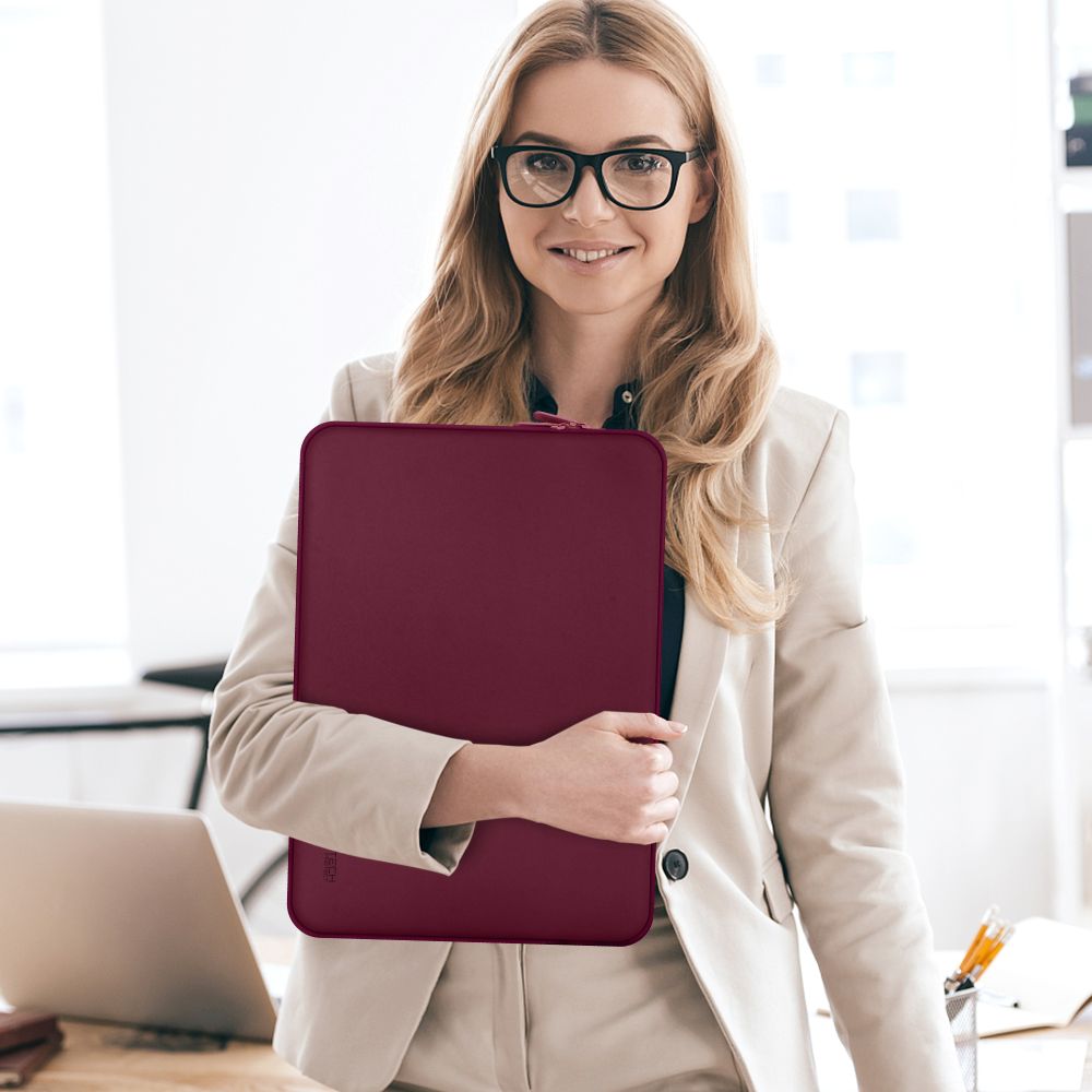 Tech-Protect Neoprene 14" nešiojamojo kompiuterio dėklas - Bordo -- Laptop Bags