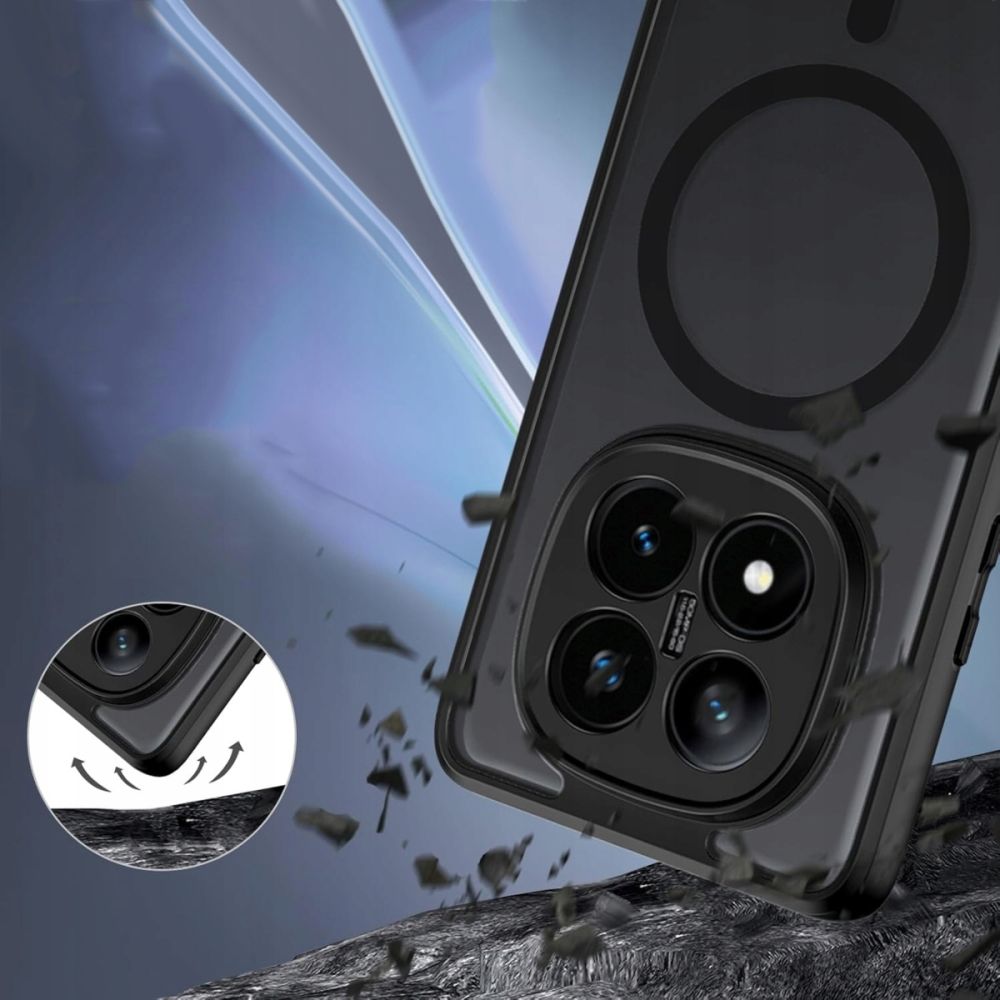 Tech-Protect MagMat MagSafe dėklas Redmi Note 14 Pro+ 5G – juodas -- Xiaomi Redmi Note 14 Pro+