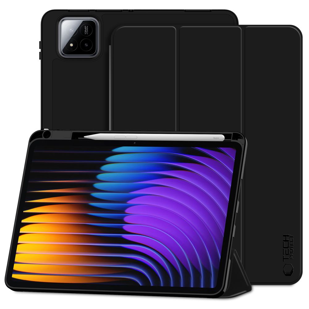 TechProtect SmartCase Pen dėklas Xiaomi Pad 7/7 Pro – juodas -- Oppo Pad 7