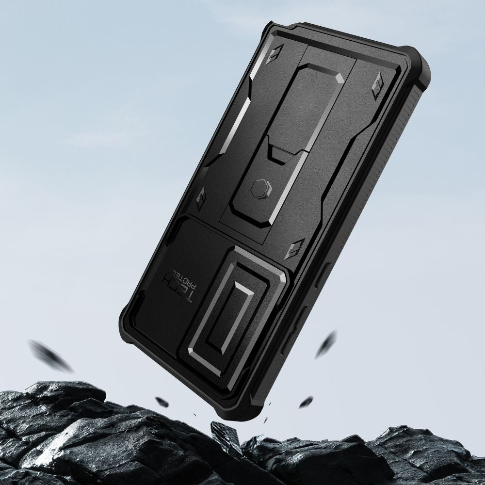 Tech-Protect Kevlar Cam+ dėklas Galaxy S25 Ultra – juodas -- Samsung Galaxy S25 Ultra