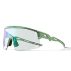 Rockbros fotochromines dviračio akiniai su UV apsauga ir taisomąja įdėkle - žalia -- Cycling Eyewear