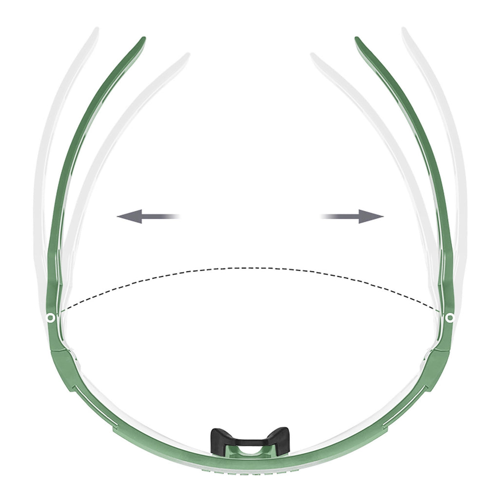 Rockbros fotochromines dviračio akiniai su UV apsauga ir taisomąja įdėkle - žalia -- Cycling Eyewear