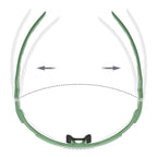 Rockbros fotochromines dviračio akiniai su UV apsauga ir taisomąja įdėkle - žalia -- Cycling Eyewear