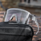 Rockbros fotochromines dviračio akiniai su UV apsauga ir taisomąja įdėkle - skaidri -- Cycling Eyewear