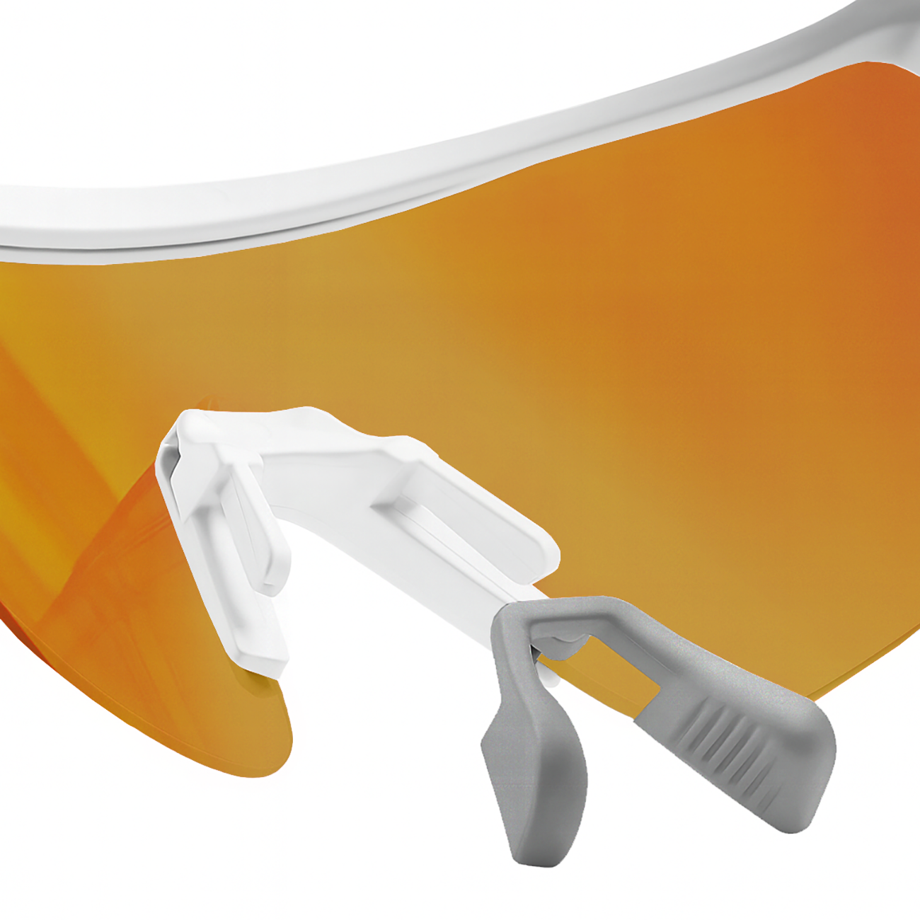 Rockbros Fotochromiai Dviratininko Akiniai su UV Apsauga ir Korektyvine Šablonike – Balti -- Cycling Eyewear