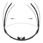 Rockbros Fotochromiai Dviratininko Akiniai su UV Apsauga ir Korektyvine Šablonike - Juodi -- Cycling Eyewear