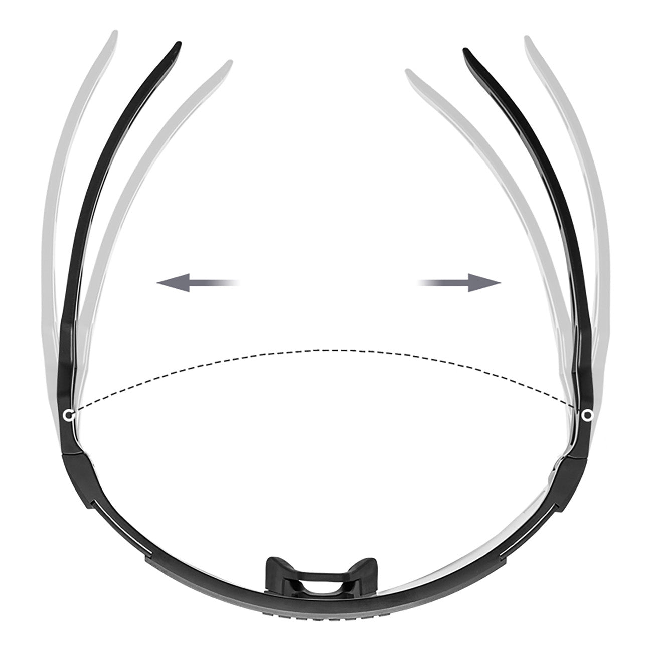 Rockbros Fotochromiai Dviratininko Akiniai su UV Apsauga ir Korektyvine Šablonike - Juodi -- Cycling Eyewear