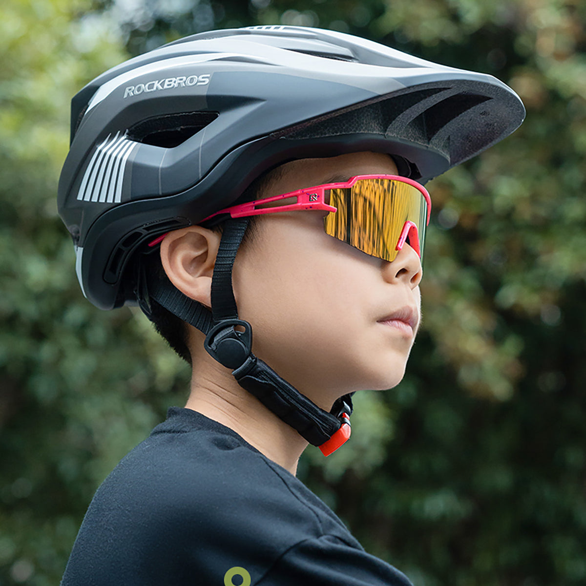 Rockbros Vaikų Poliarizuoti UV Dviratininko Akiniai - Rožiniai -- Cycling Eyewear
