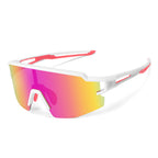 Rockbros vaikiški dviratininkų akiniai, poliarizuoti, UV apsauga, vaikams - balti -- Cycling Eyewear
