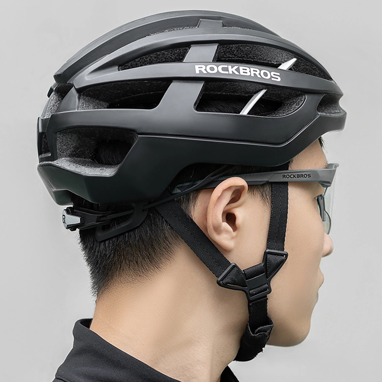 Rockbros Poliarizuoti Dviračio Akiniai su UV Apsauga ir Korektyviu Įdetu - Pilka -- Cycling Eyewear