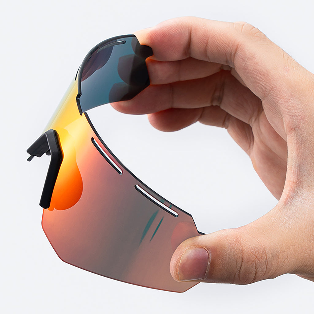 Rockbros Poliarizuoti Dviračio Akiniai su UV Apsauga ir Korektyviu Įdetu - Pilka -- Cycling Eyewear
