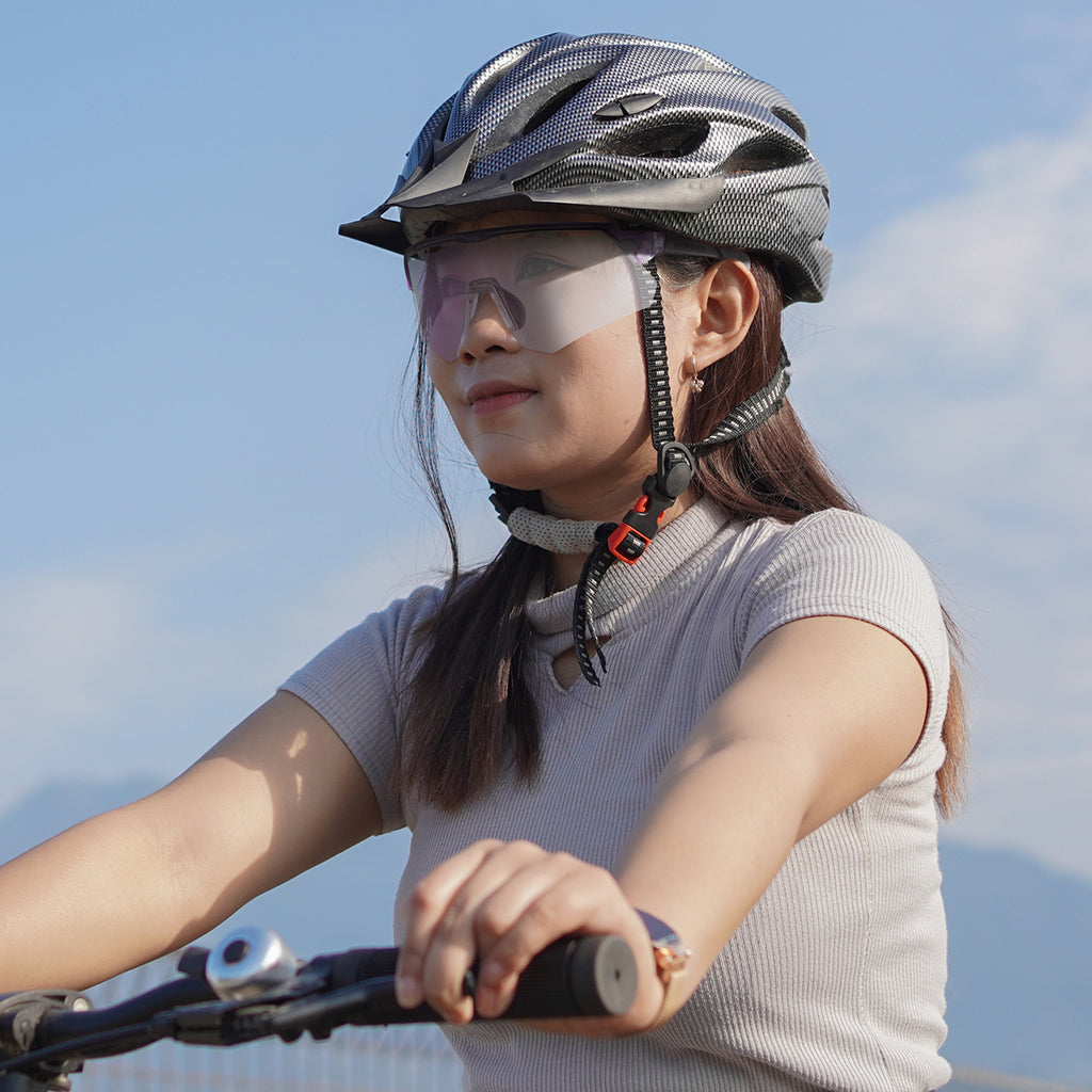 Rockbros Poliarizuoti Dviračio Akiniai su UV Apsauga ir Korektyviu Įdetu - Violetinė -- Cycling Eyewear