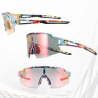 Rockbros Fotochrominis Dviračio Akiniai su UV Apsauga ir Korektyviu Įdetu - Daugiaspalvis -- Cycling Eyewear