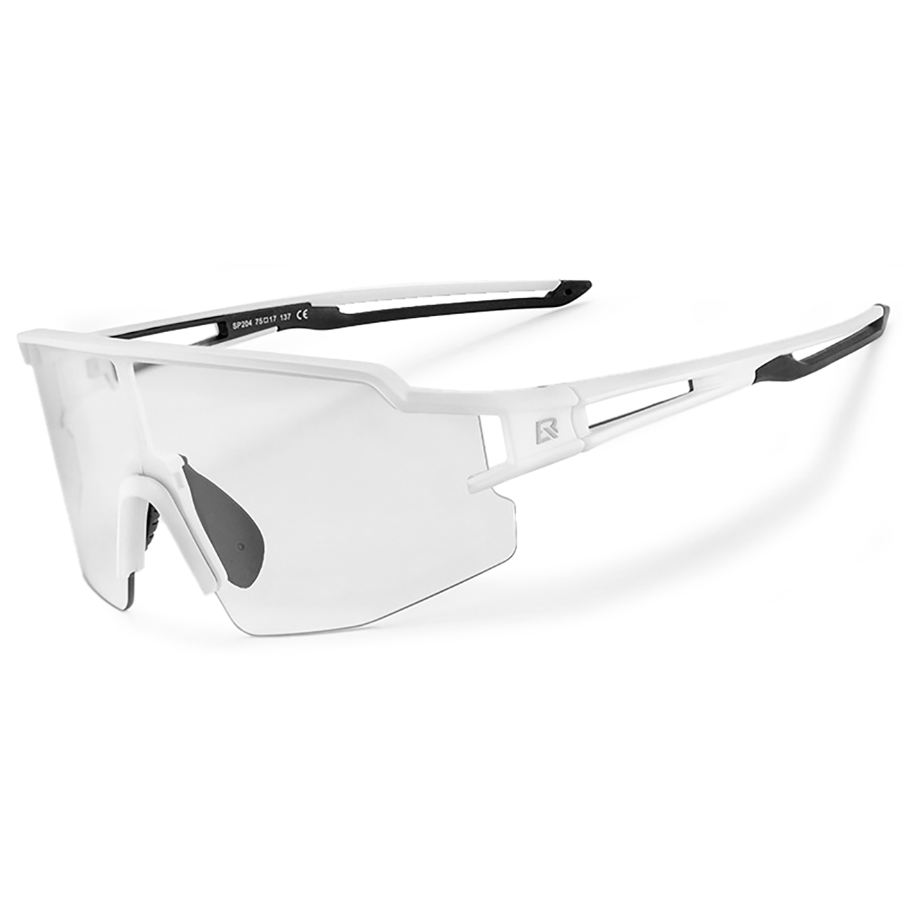 Rockbros Dviračio akiniai Fotochromniniai su UV apsauga ir korekcine įdėkle - Balti -- Cycling Eyewear