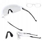 Rockbros Dviračio akiniai Fotochromniniai su UV apsauga ir korekcine įdėkle - Balti -- Cycling Eyewear