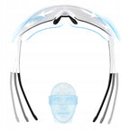 Rockbros Dviračio akiniai Fotochromniniai su UV apsauga ir korekcine įdėkle - Balti -- Cycling Eyewear
