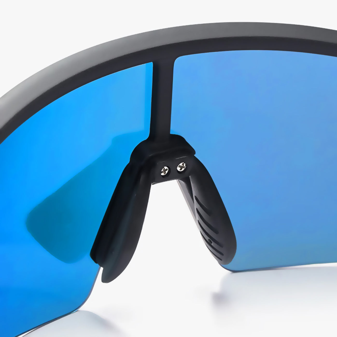 Rockbros poliarizuoti dviračio akiniai su UV apsauga ir korekciniu įdėklu mėlyniems stiklams - juodi -- Cycling Eyewear