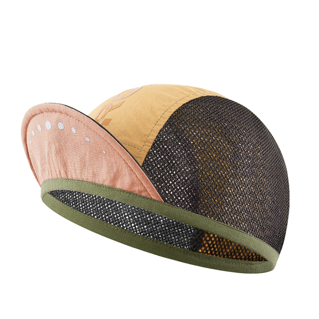 Rockbros dviračio kepurė su snapeliu, šalmo dangalu – geltona -- Bicycle Helmets