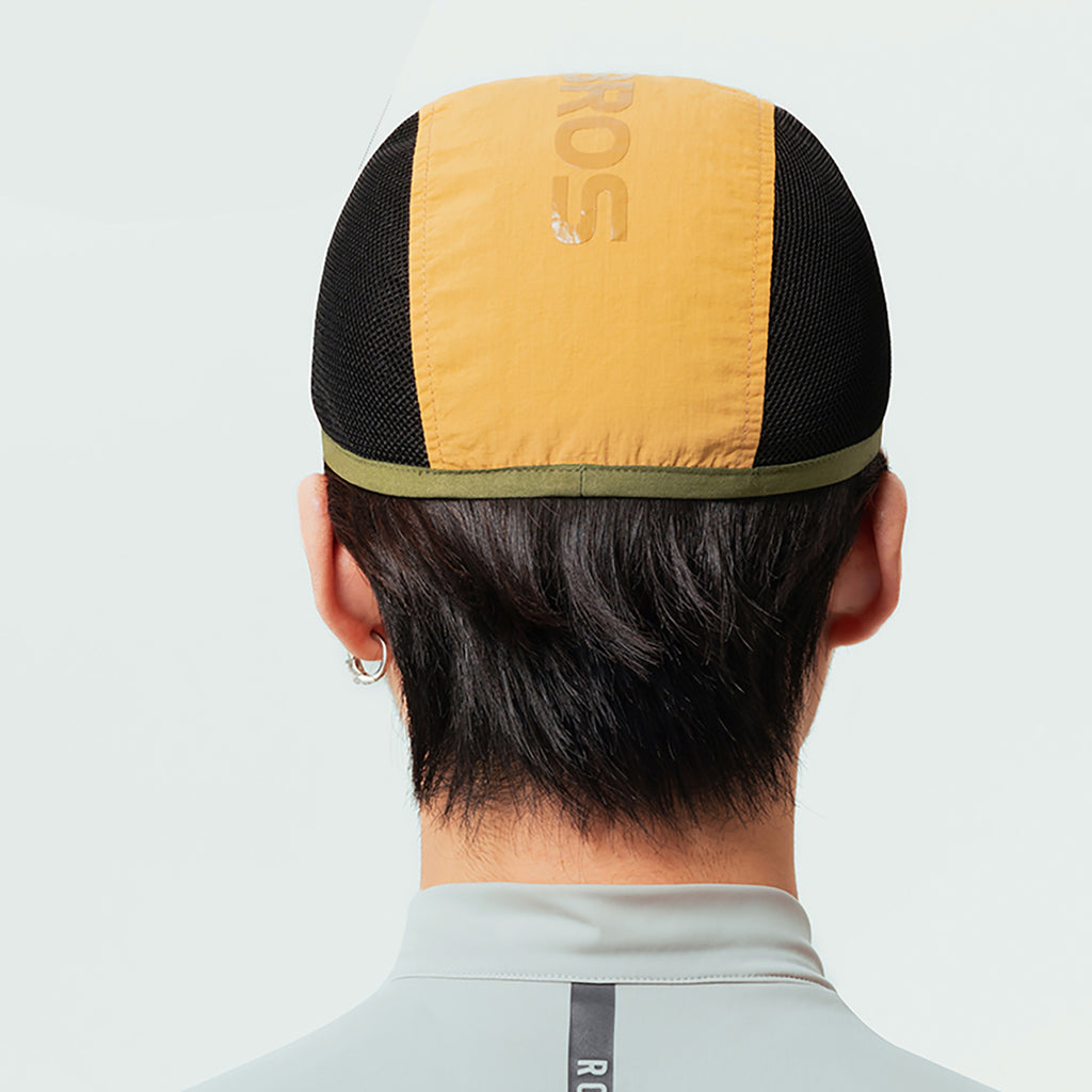 Rockbros dviračio kepurė su snapeliu, šalmo dangalu – geltona -- Bicycle Helmets