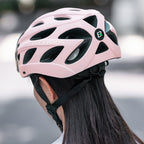 Rockbros Dviračio šalmas su vizieriu, integruotu UV apsauginiu stiklu, atskiriamu vizieriu, unisekso - Rožinis -- Bicycle...