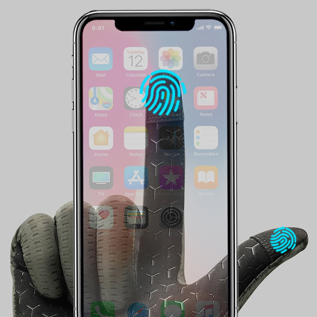 Rockbros kvėpuojančios pilnos rankos dviračio pirštinės, Dydis: M - žalia -- Bicycle Gloves