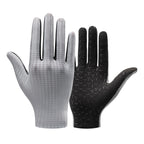 Rockbros kvėpūs pilnos pirštų dviračio pirštinės, dydis: L - pilka -- Bicycle Gloves
