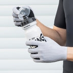Rockbros kvėpūs pilnos pirštų dviračio pirštinės, dydis: L - pilka -- Bicycle Gloves