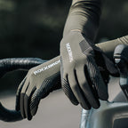 Rockbros dviračio pirštinės pavasaris/vasara/ruduo, pilnos, dydis: L - žalia -- Bicycle Gloves