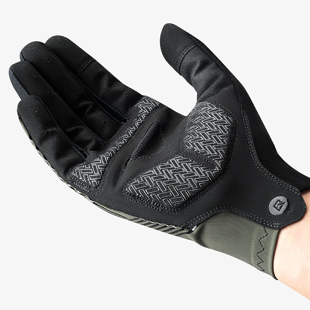 Rockbros dviračio pirštinės pavasaris/vasara/ruduo, pilnos, dydis: M - žalia -- Bicycle Gloves