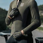 Rockbros dviračio pirštinės pavasaris/vasara/ruduo, pilnos, dydis: M - žalia -- Bicycle Gloves