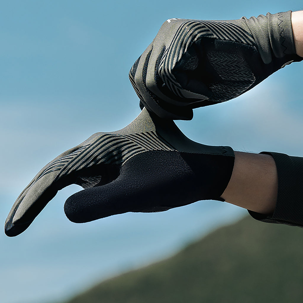 Rockbros dviratininko pirštinės pavasaris/vasara/ruduo, visapiusės, dydis: XL - žalios -- Bicycle Gloves