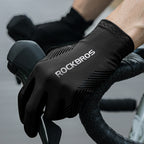 Rockbros dviratininko pirštinės pavasaris/vasara/ruduo, visapiusės, dydis: XL - juodos -- Bicycle Gloves