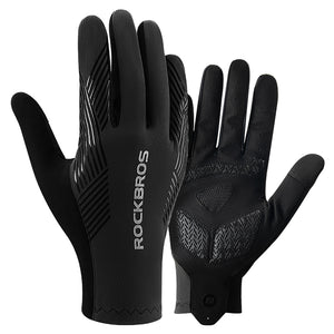 Rockbros dviratininko pirštinės pavasaris/vasara/ruduo, visapiusės, dydis: XXL - juodos -- Bicycle Gloves