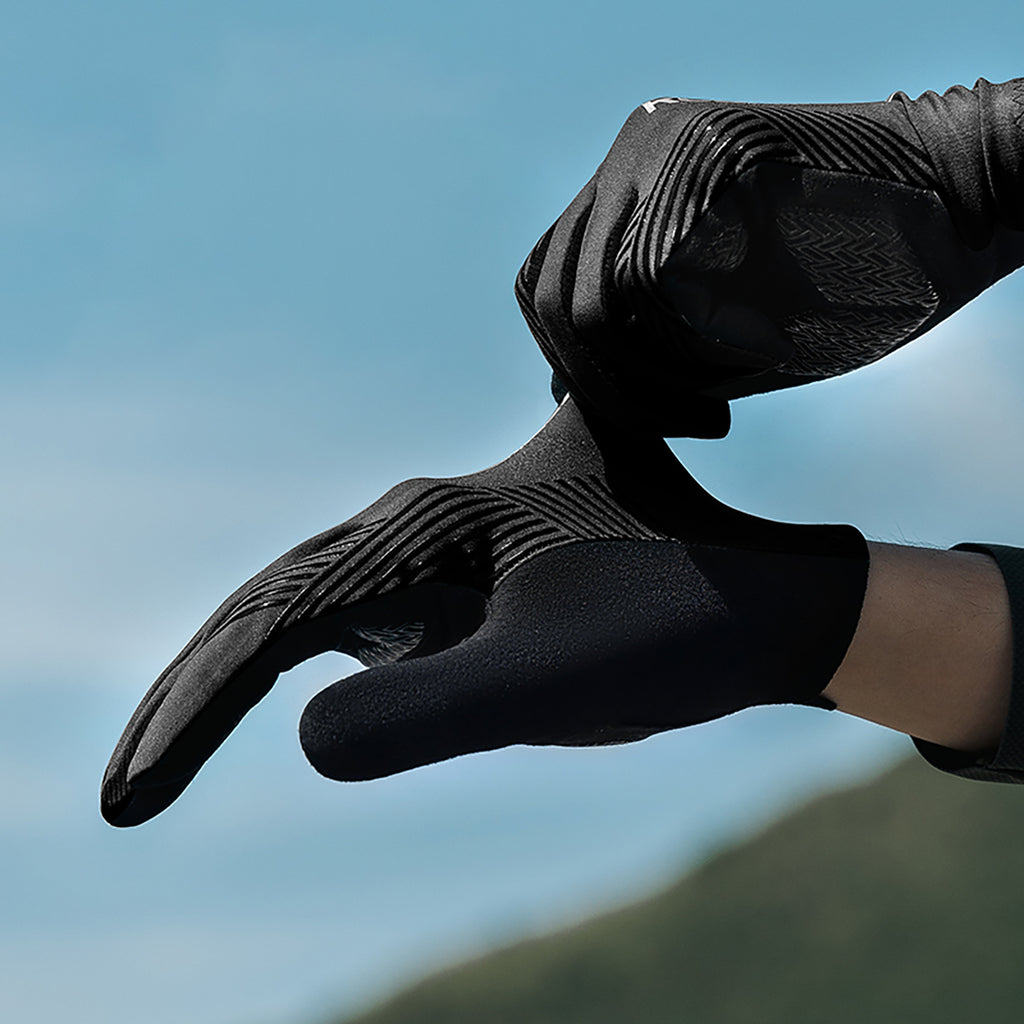 Rockbros dviratininko pirštinės pavasaris/vasara/ruduo, visapiusės, dydis: XXL - juodos -- Bicycle Gloves