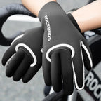 Rockbros pilnai nepermatomos dviratininko pirštinės, dydis: S/M - juodos -- Bicycle Gloves