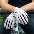 Rockbros MTB dviračio pirštinės dydis: XL - baltos ir juodos spalvos -- Bicycle Gloves