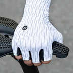 Rockbros kelio dviračių pirštinės, dydis L - juodos ir baltos spalvos -- Bicycle Gloves